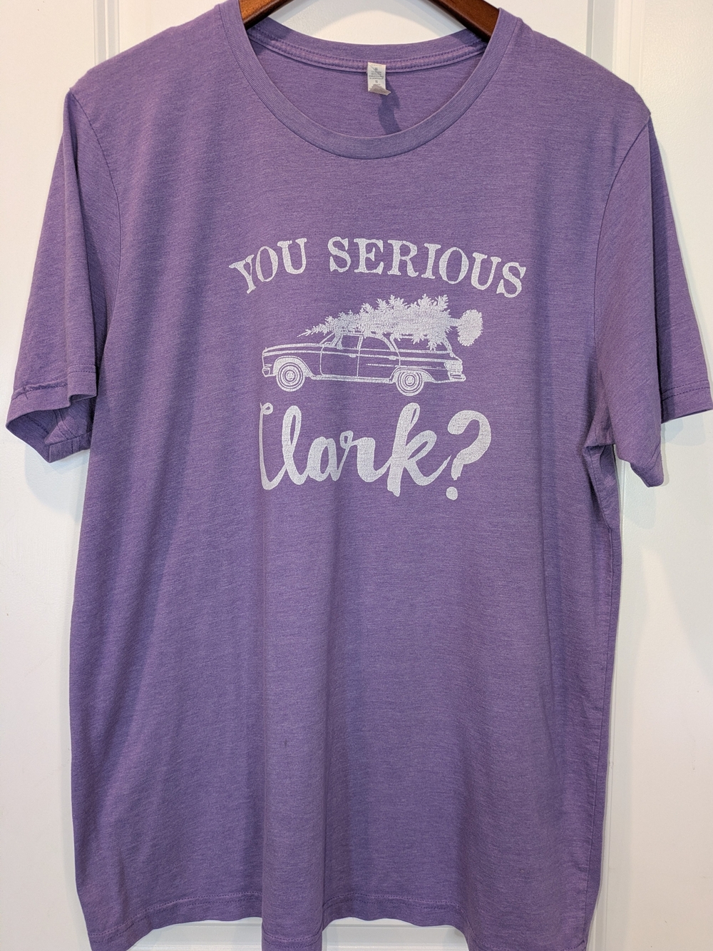 Ruby's Rubbish You Serious Clark Christmas Vacation Graphic Tee XL Purple